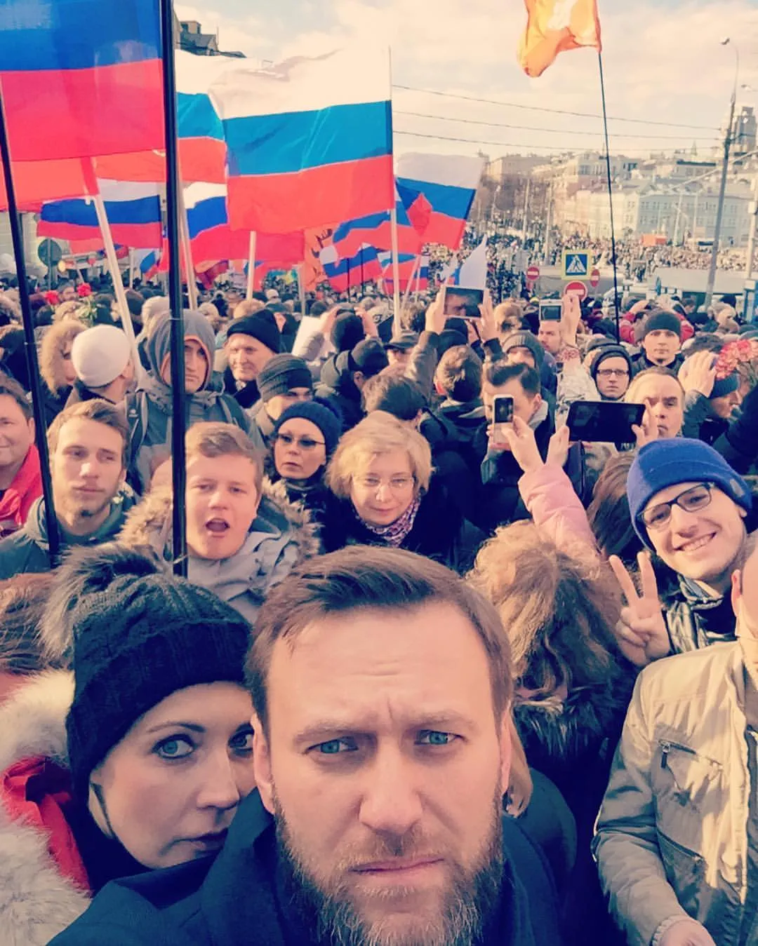 A great many people are at the Boris Nemtsov memorial march. Thank you to everyone who came. He...