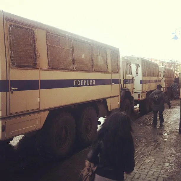 Милиция города Питера готовится к санкционированному шествию