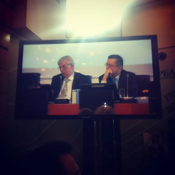 Ignatyev looks bored sitting on the presidium. But does he know that it has already #started with the ruble?